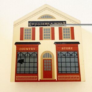 The Cats Meow Village House Williams Sons Country Store 1986 Signed Shelf Sitter